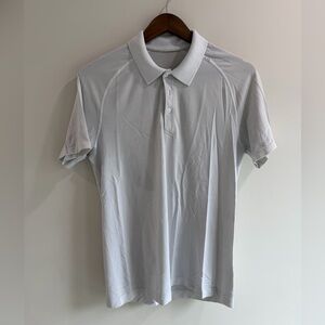 Lululemon Metal Vent Tech White Polo Men’s size M
